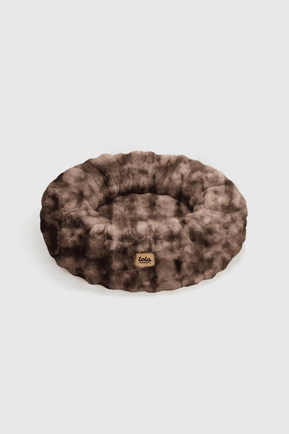 The Lola Bubble Pet Bed | Mocha Tie Dye